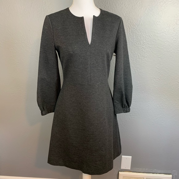 Tibi Bond Stretch Knit Puff Sleeve Dress - Picture 2 of 8